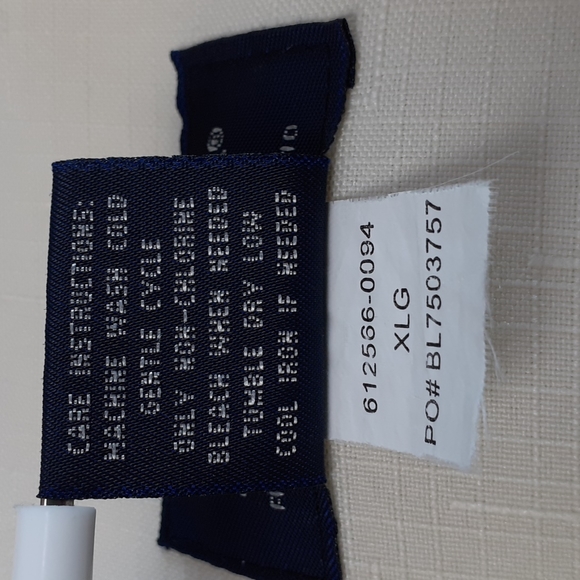 John Blair Men's Button Up Shirt Size XL Cream Colored - Picture 14 of 15